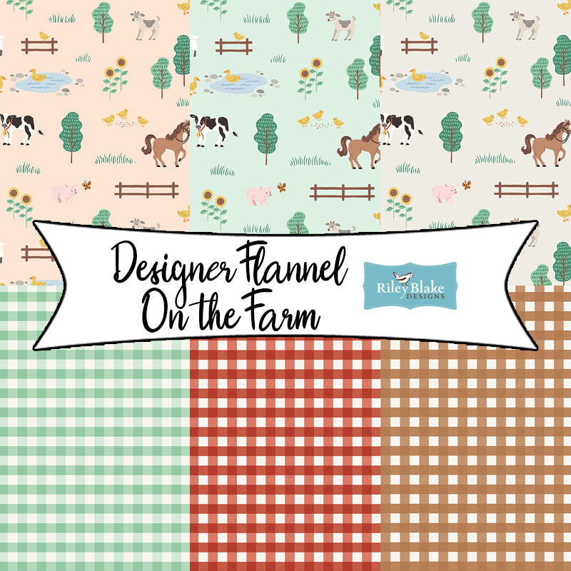 Designer Flannel On the Farm from Riley Blake Designs