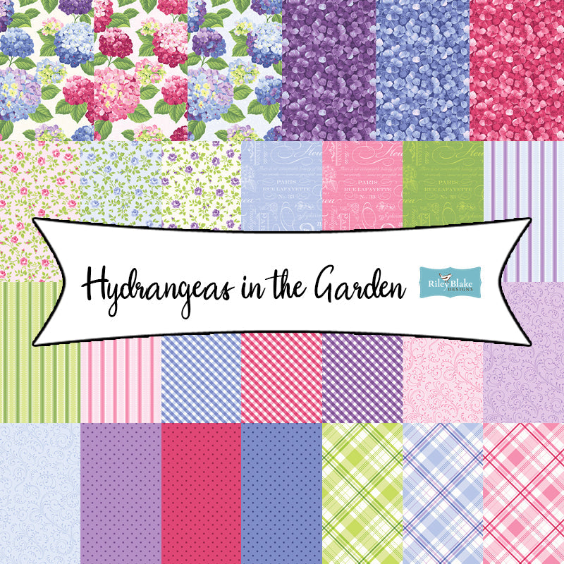 Hydrangeas in the Garden by Jennifer Bosworth for Riley Blake Designs