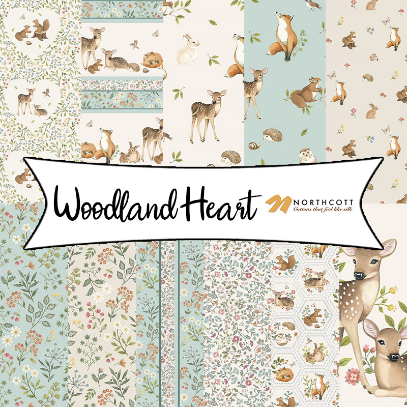 Woodland Heart by Deborah Edwards &amp; Kathryn Christenson for Northcott Fabrics