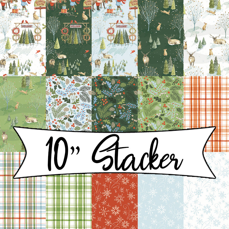 Santa's Tree Farm 10" Stacker