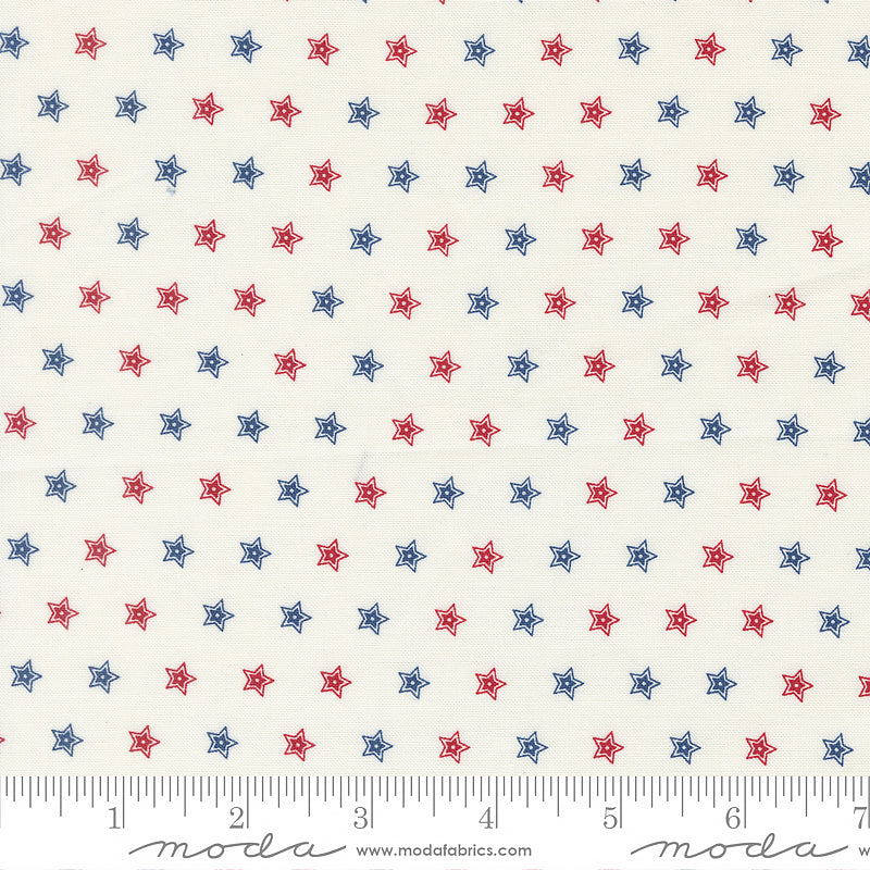 108" Wide Quilt Backing American Gathering III Stars Cloud