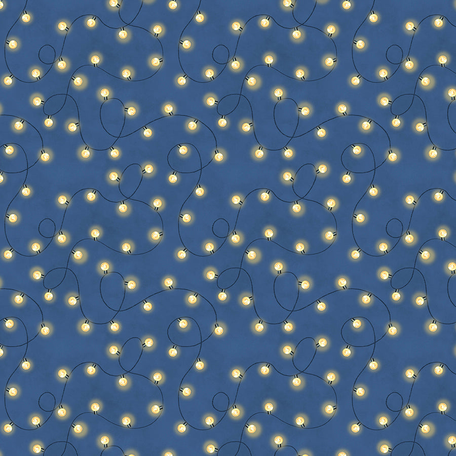 Evergreen Escape String Lights All Over Navy