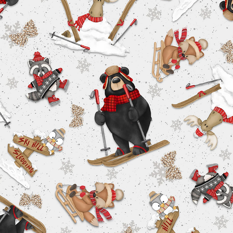 Pinecone Ridge Lodge Skiing Critters Multi