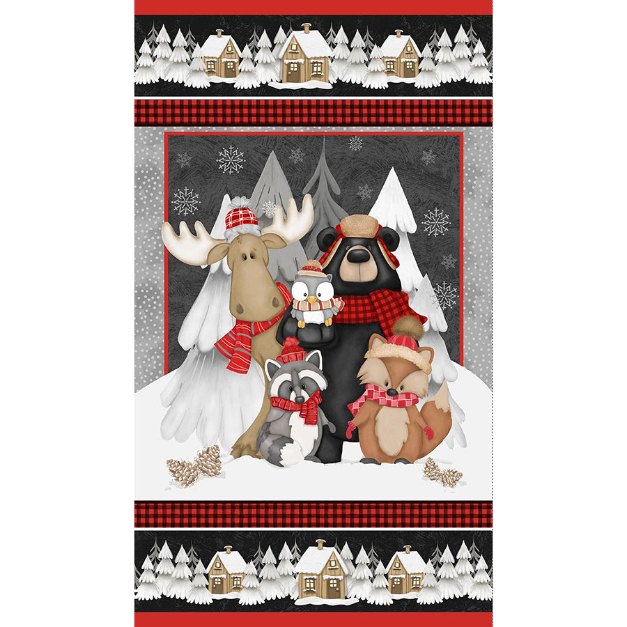 Pinecone Ridge Lodge 24" Panel Multi