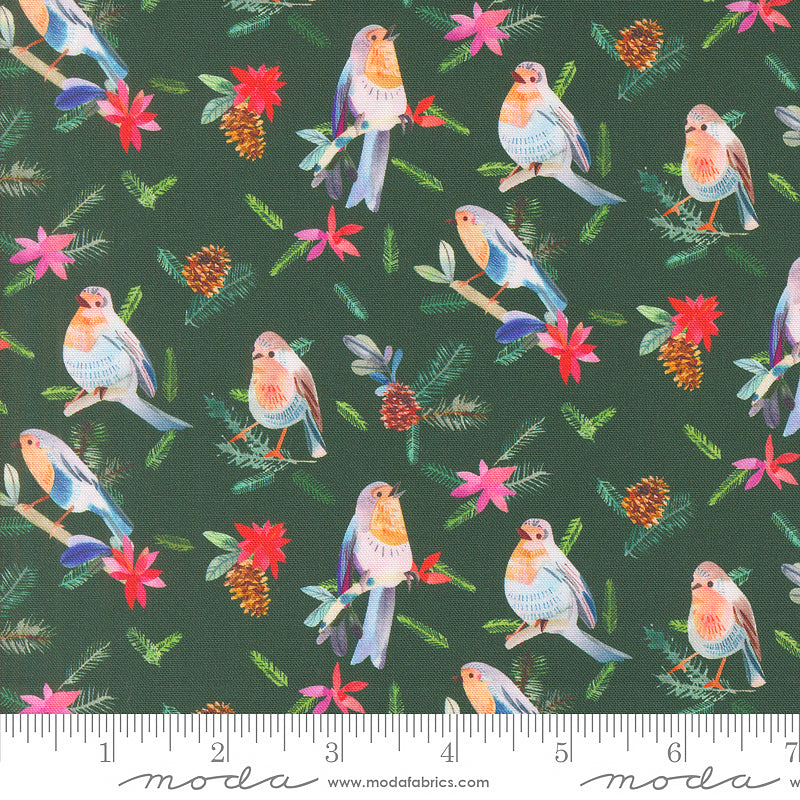Love & Cheer Robins & Pinecones Evergreen