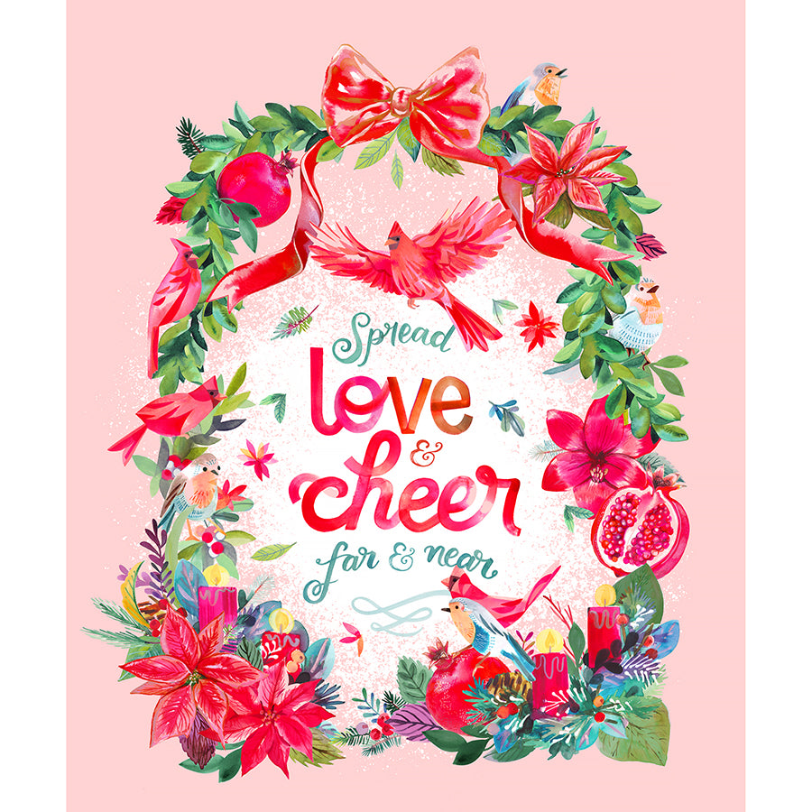 Love & Cheer 36" Panel Multi