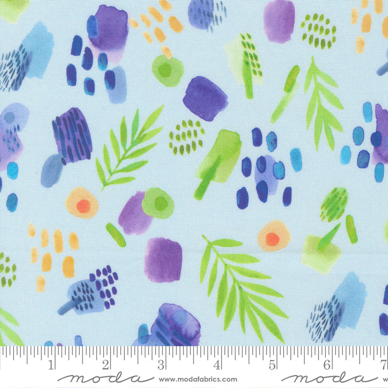 Radiant Reeds & Dots Aqua