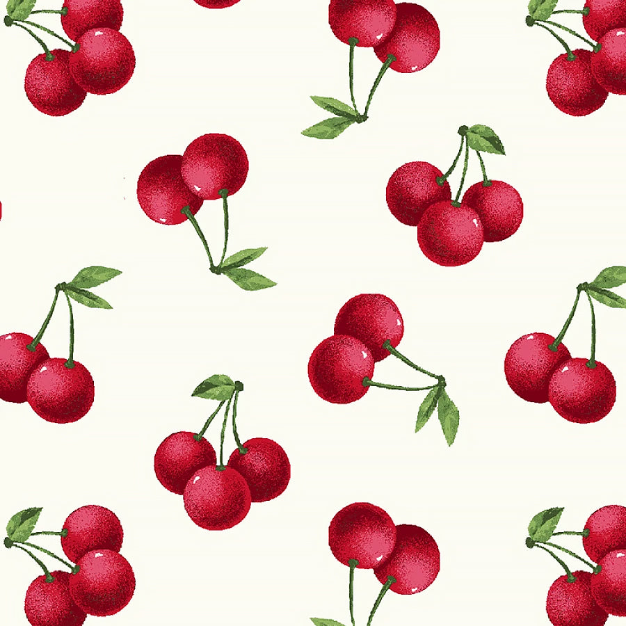 Cherries Baby Tossed Cherries White/Red