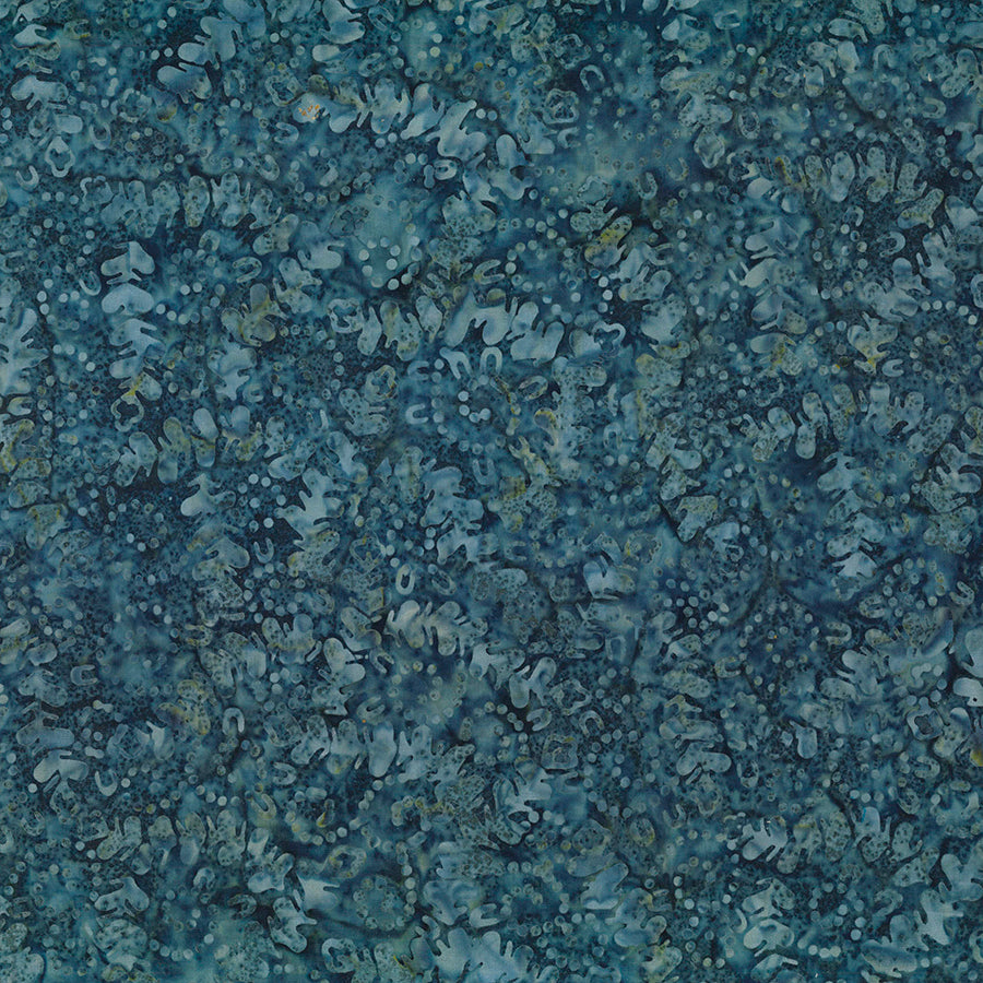 Shoreline Batiks Twirling Lines Navy Blue