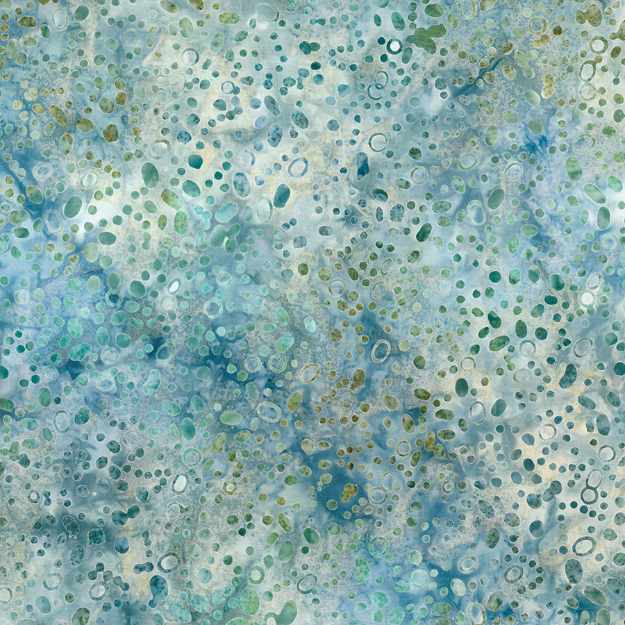 Shoreline Batiks Dotty Toss Blue/Green