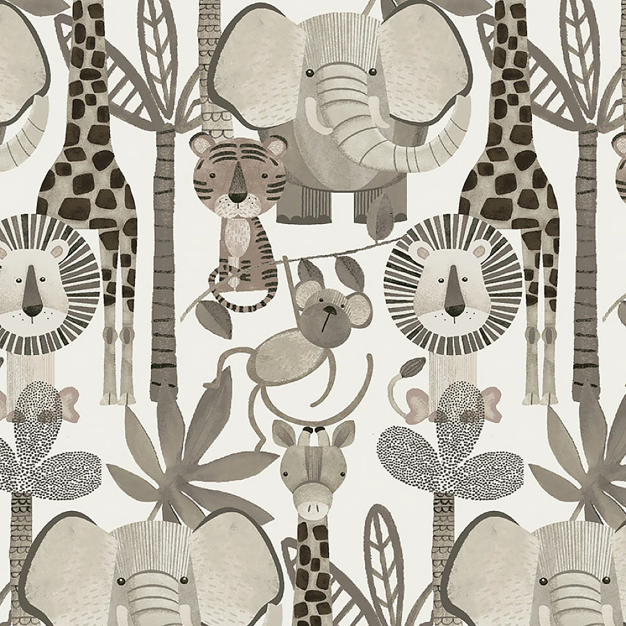 Jungle Romp Minky Jungle Animals Multi