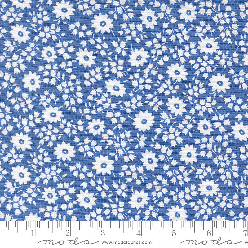 30's Playtime Perky Florals Bluebell