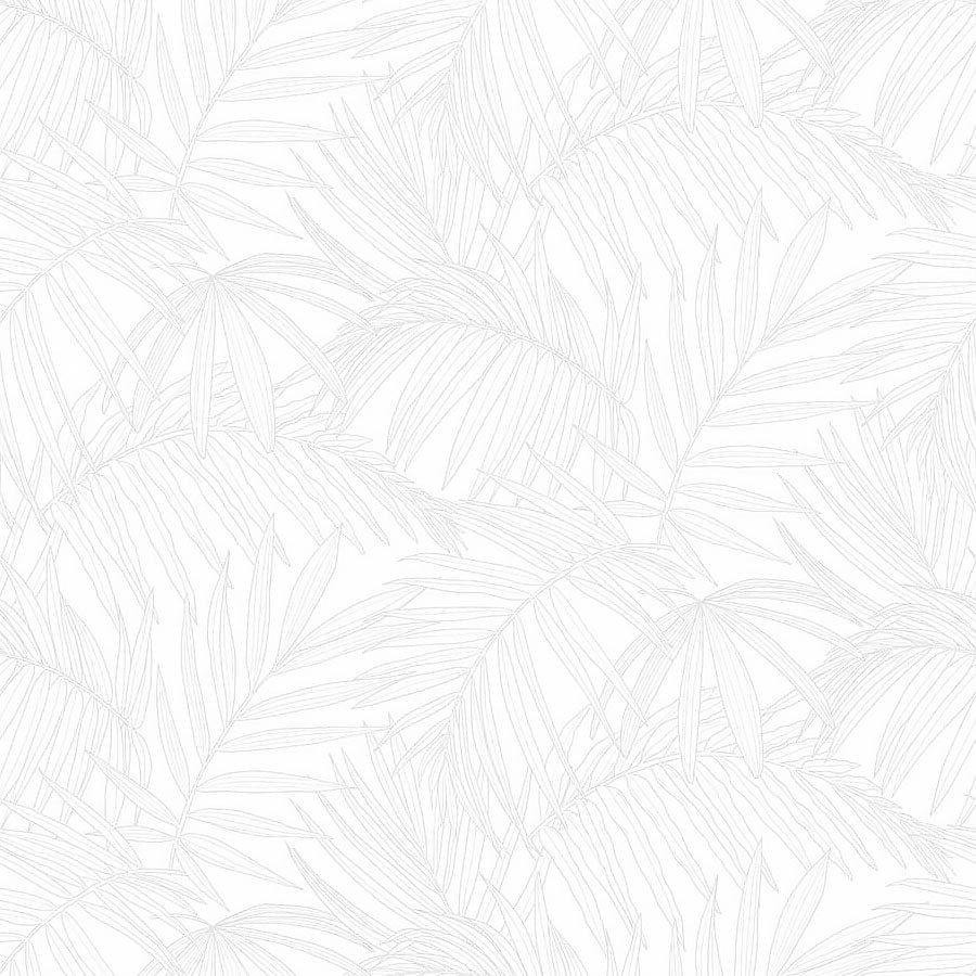 Coastal Breeze Palms White on White