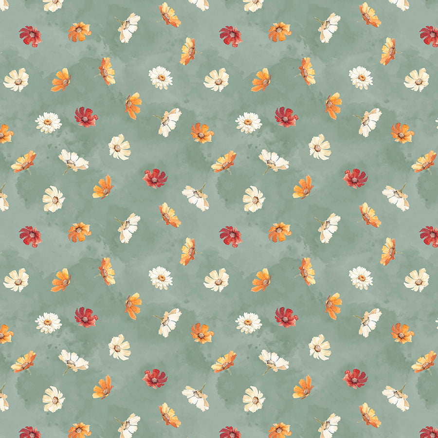 Harvest Blooms Flowers Toss Sage