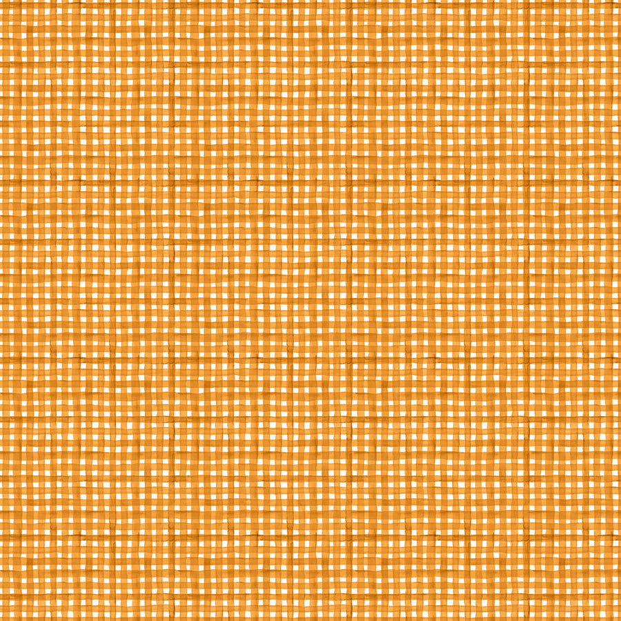 Glorious Fall Gingham Orange
