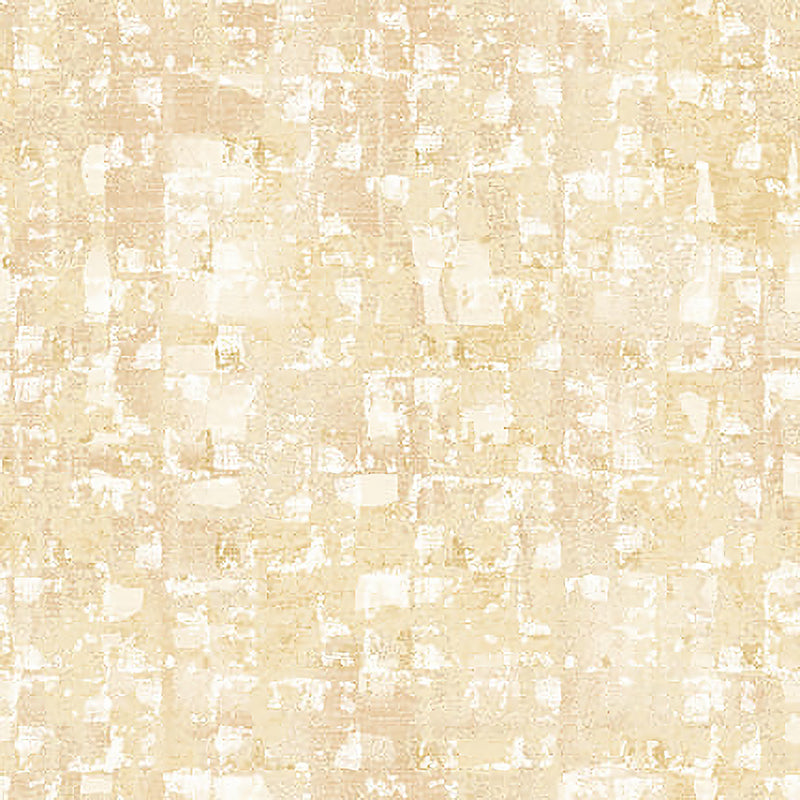 108" Wide Quilt Backing Glaze Abstract Squares Ivory