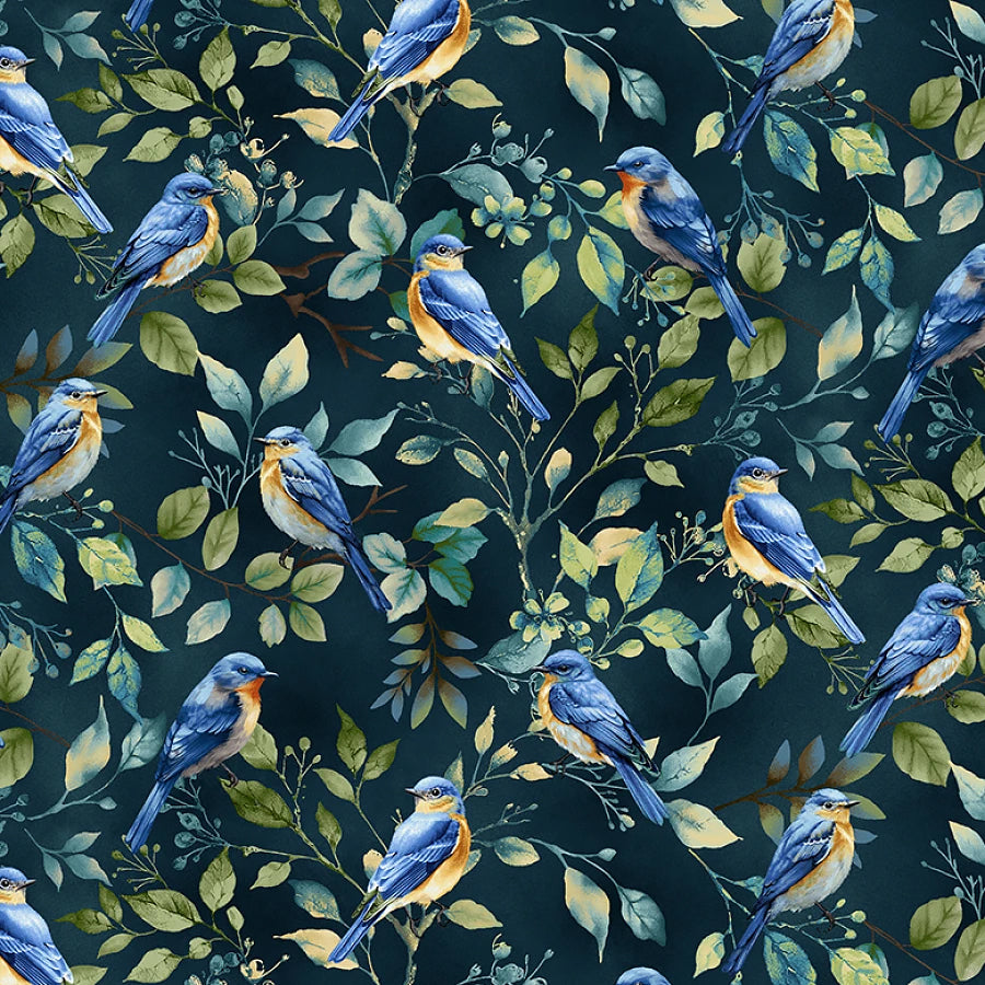 Awakenings Bird Toss Blue