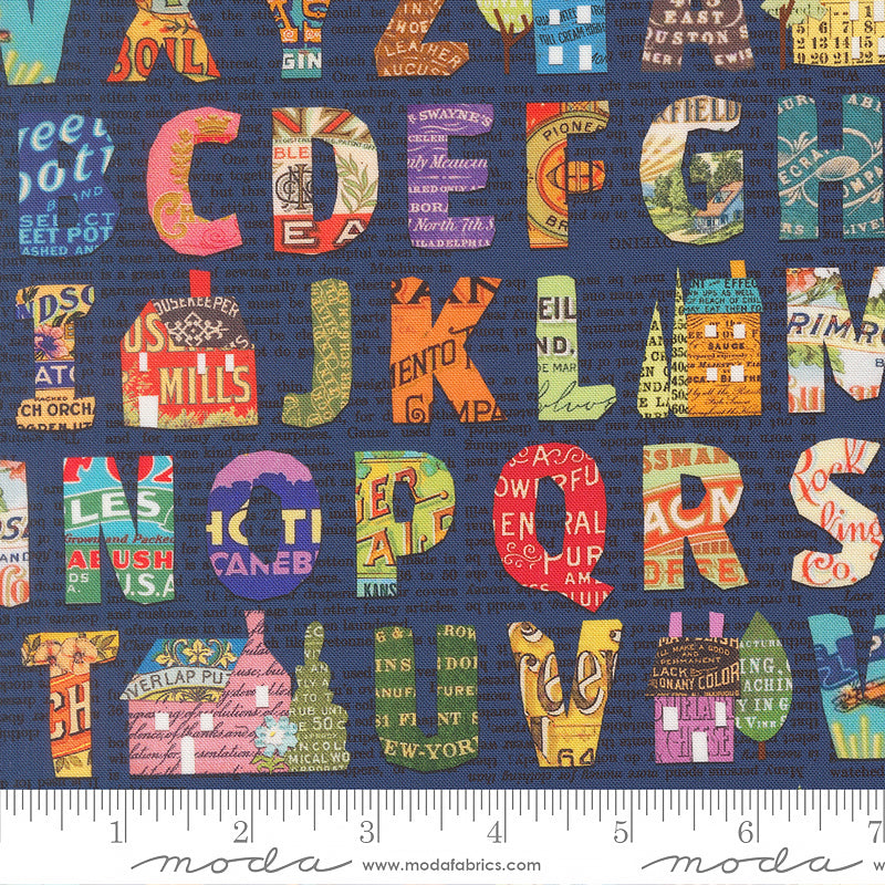 Paper Hamlet Alphabet Midnight