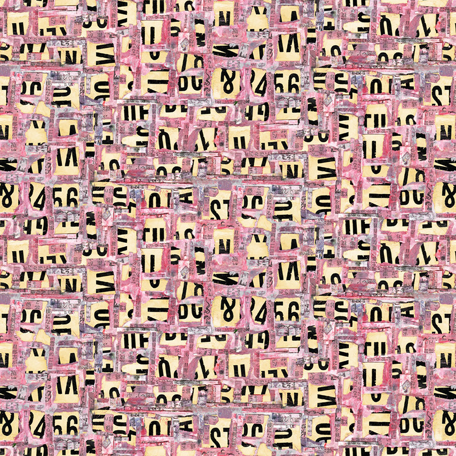 Spread The Word Letters & Numbers Pink