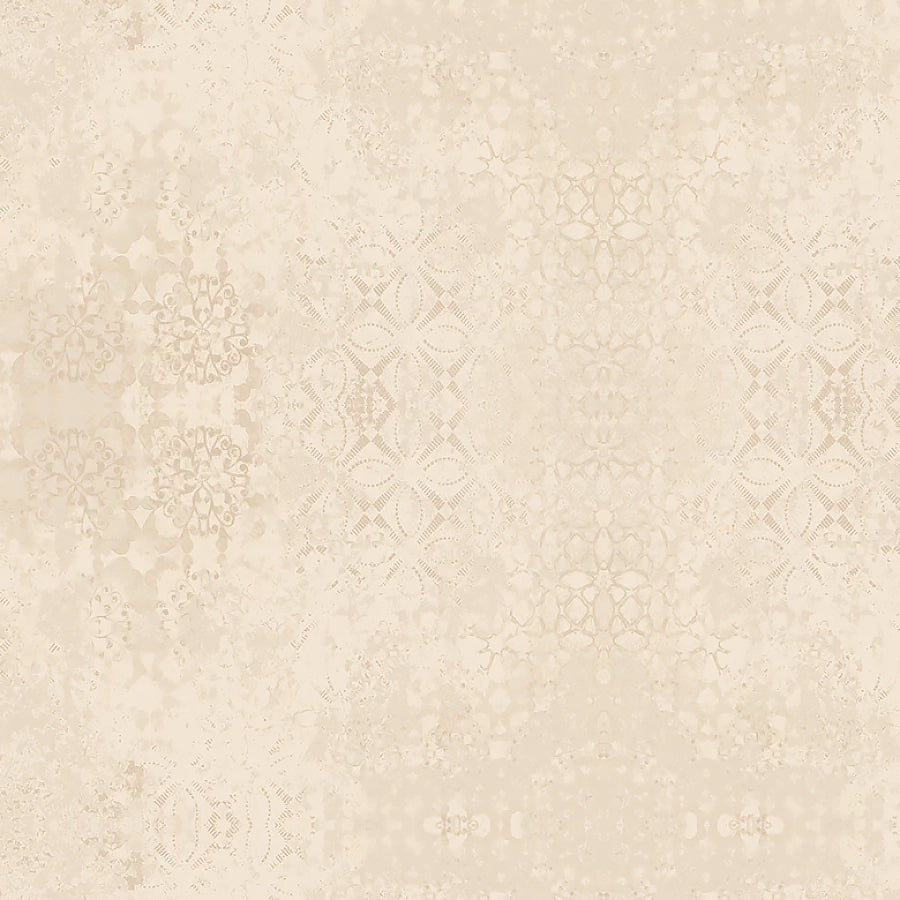 108" Wide Quilt Backing Casabella Textured Damask Cream