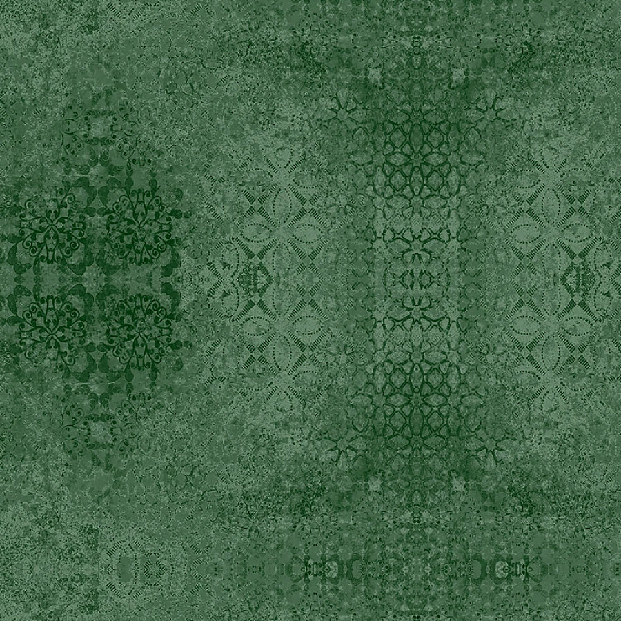 108" Wide Quilt Backing Casabella Textured Damask Green