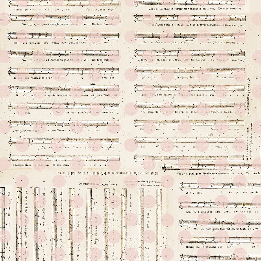 Parisian Snippets Music & Dots Ecru