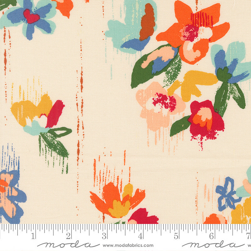 Boho Haven Brush Stroke Florals Eggshell