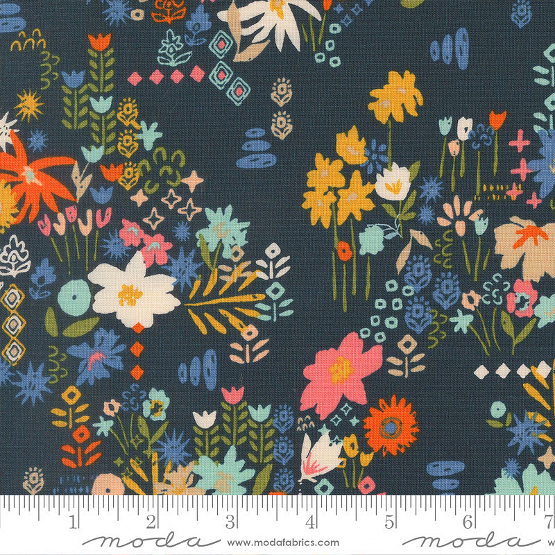 Boho Haven Busy Florals Deep Sea