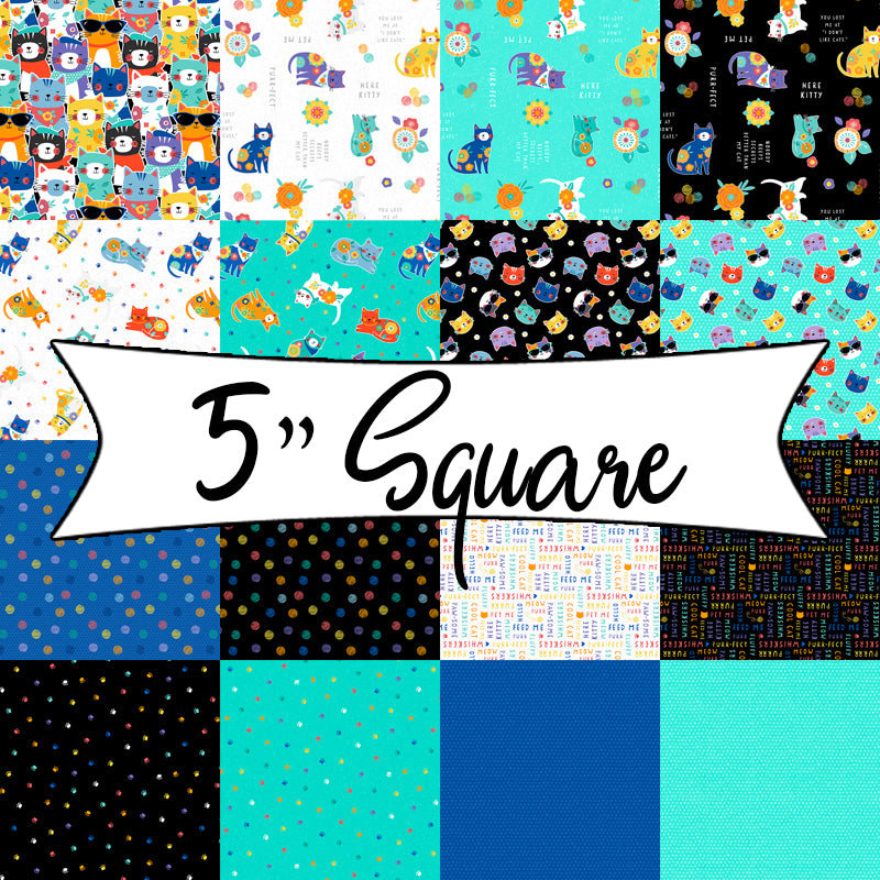 Fe-Line Frisky 5 Karat Gems 5" Squares