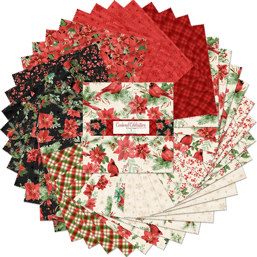 Cardinal Celebration 10 Karat Crystals 10" Squares