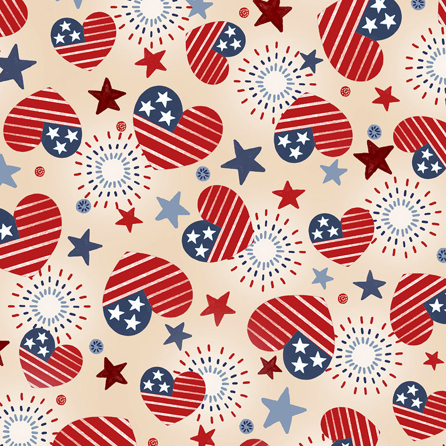 America The Beautiful Hearts Cream