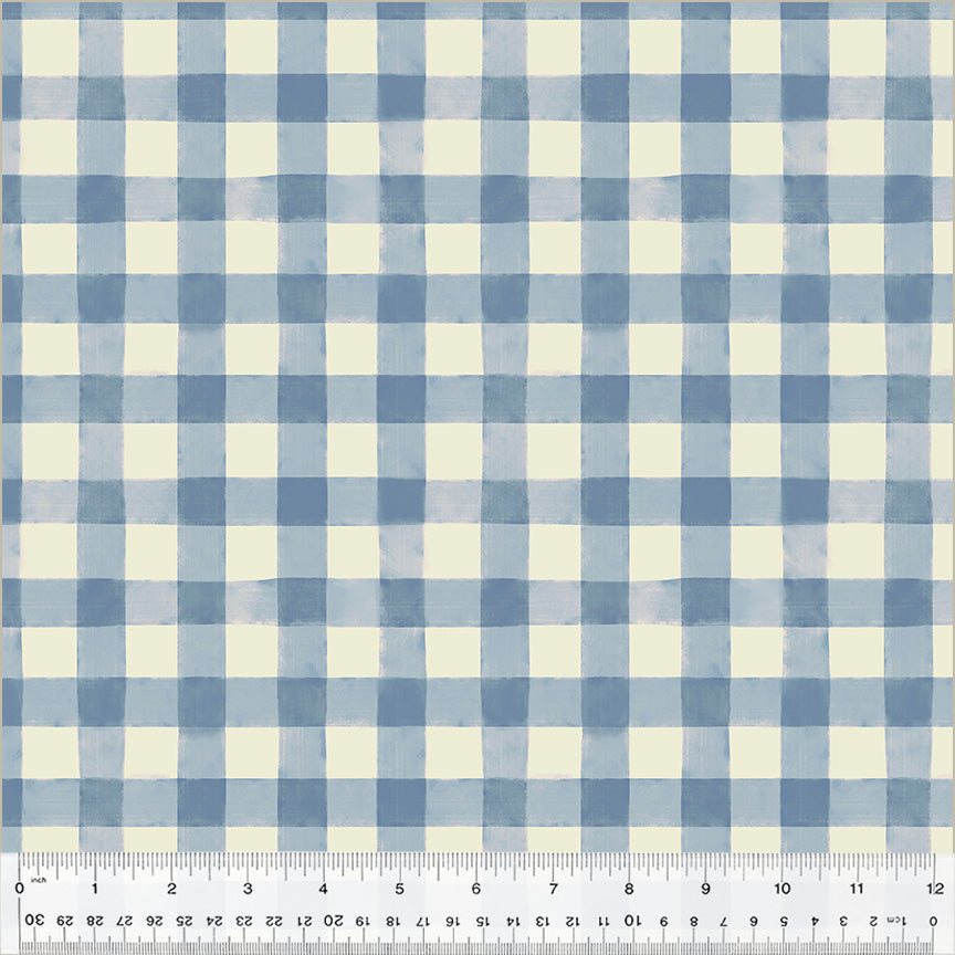 Highland Hooves Picnic Plaid Cornflower