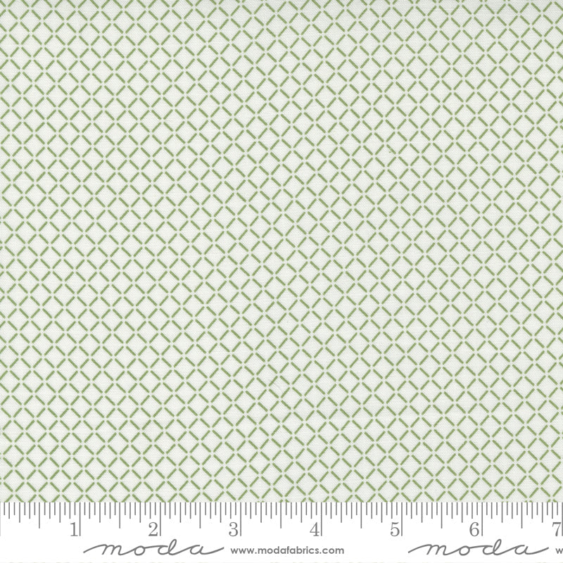 Nantucket Summer Check Plaids Cream Grass