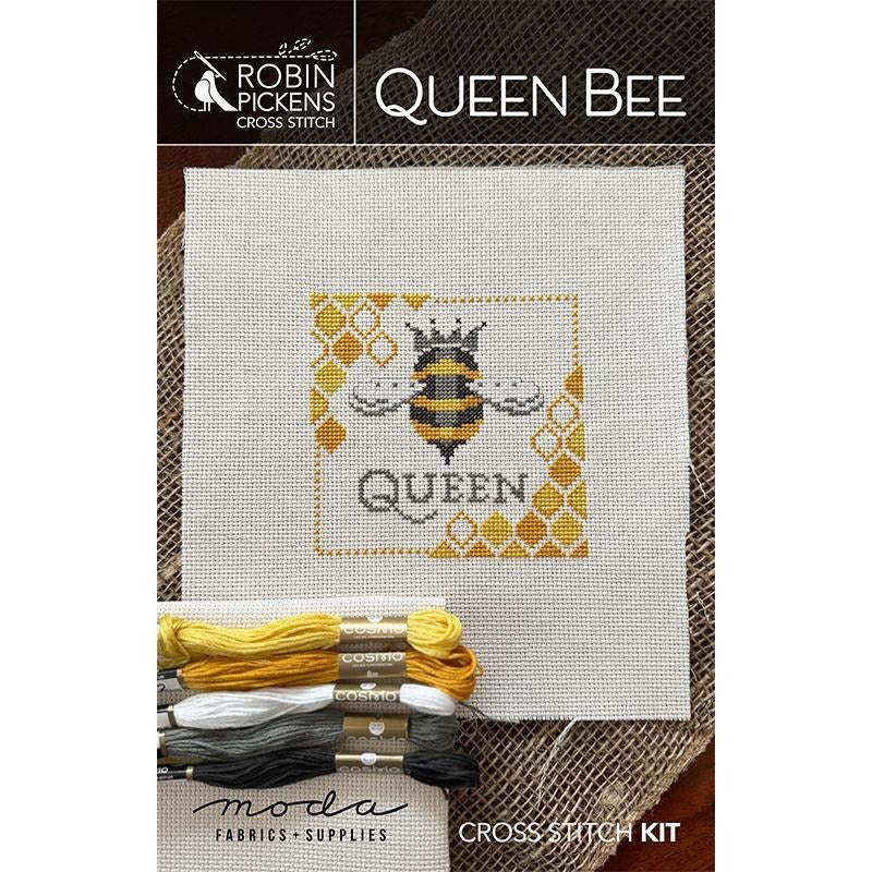 Queen Bee Cross Stitch Kit by Robin Pickens