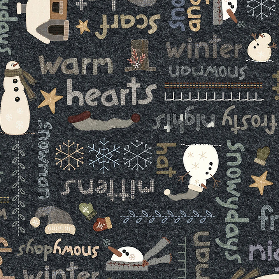 Snowy Days & Frosty Nights Snow Many Words Graphite