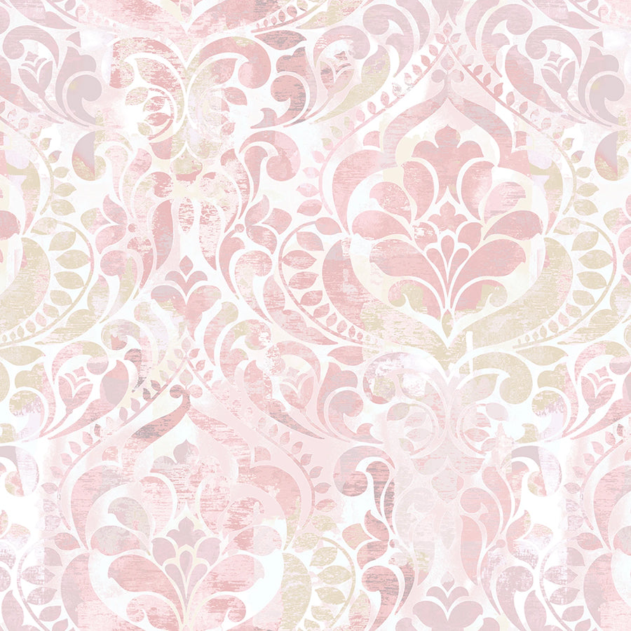 118" Wide Quilt Backing Your Damask! Blush