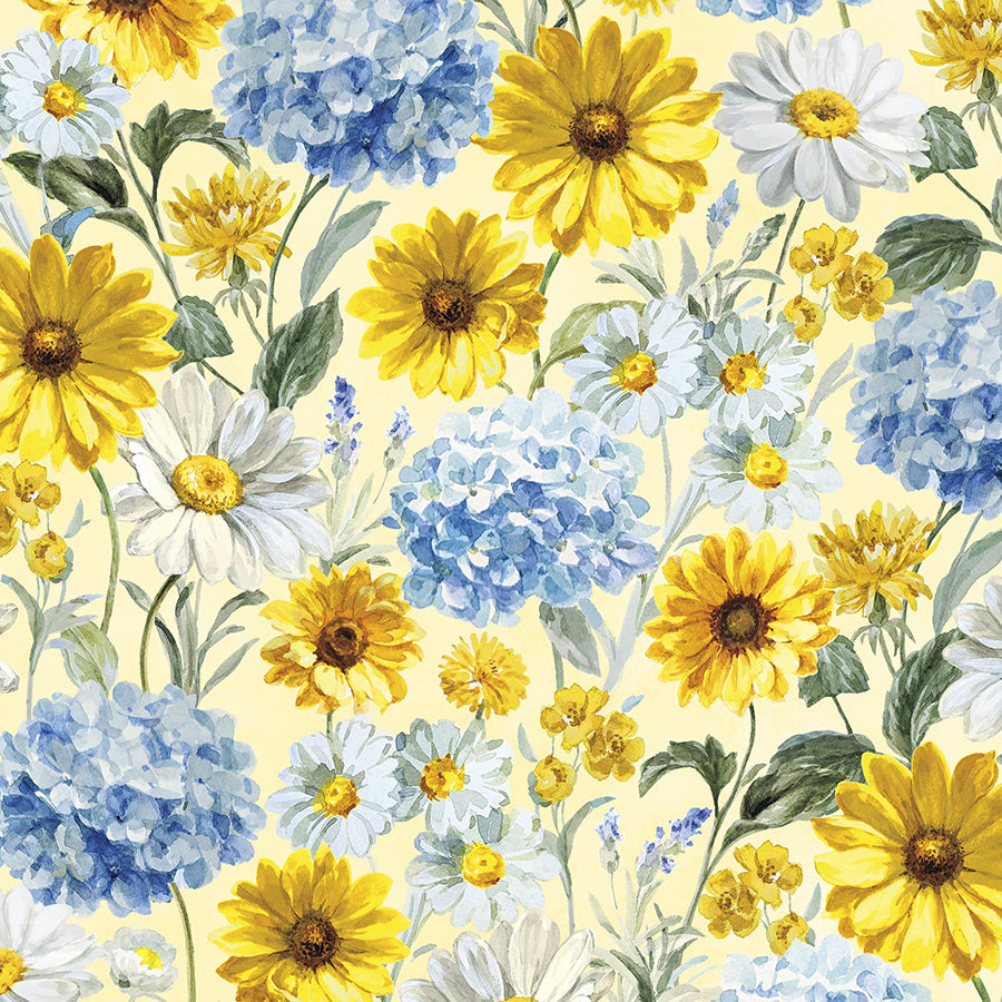 Bees & Blooms Packed Flowers Yellow