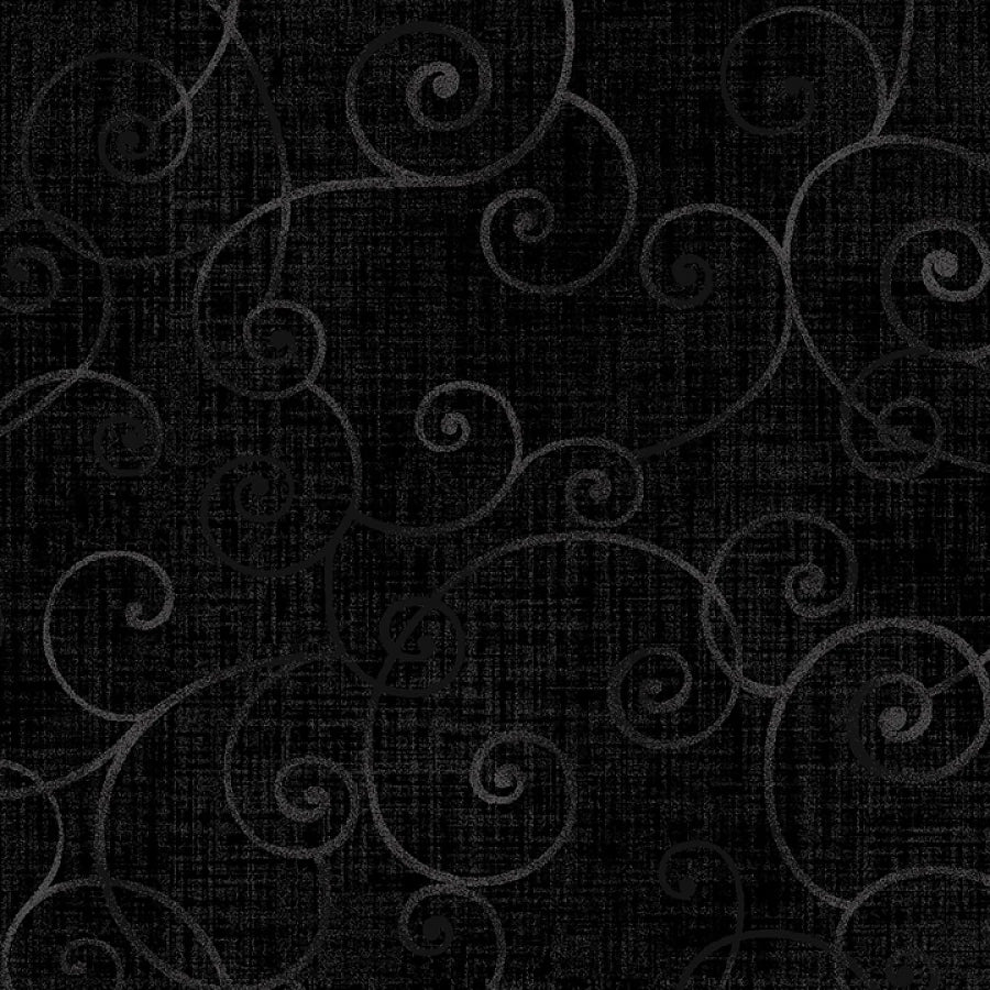 Whimsy Basics Swirls Black