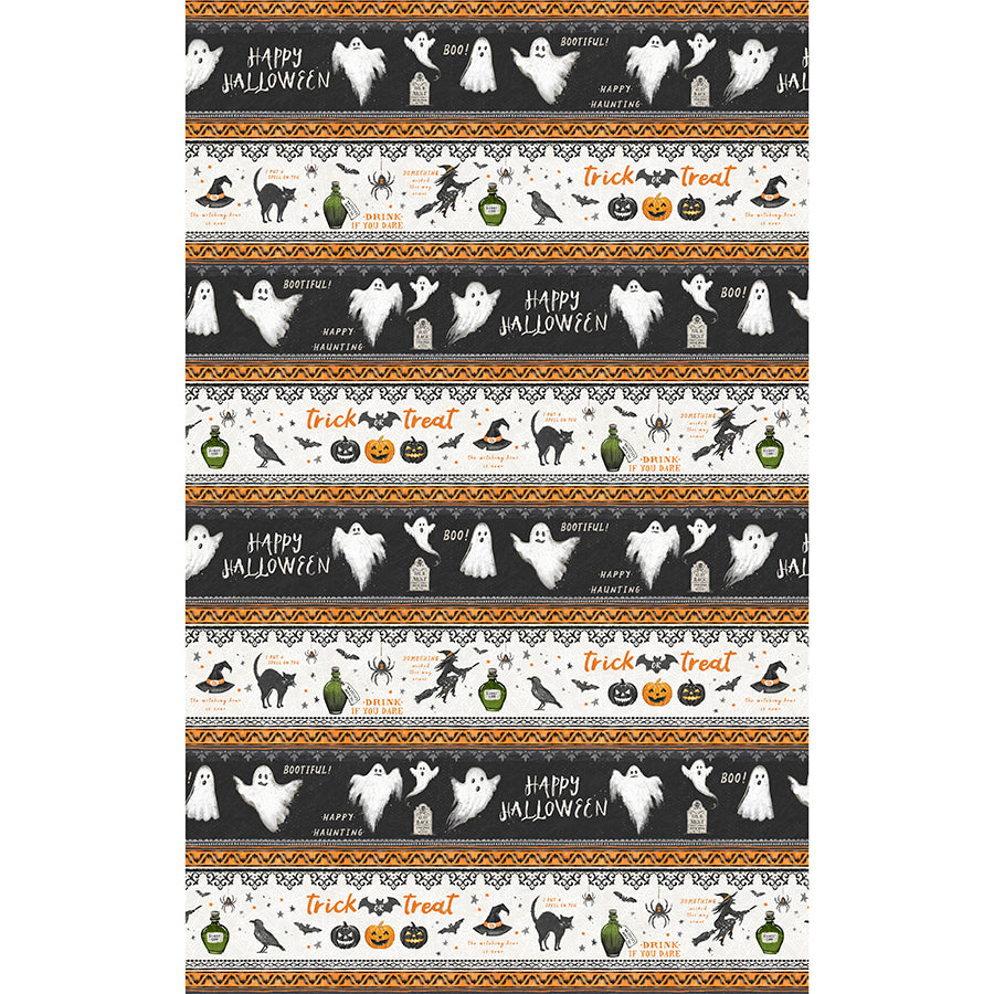 Midnight Hauntings Repeating Stripe Multi
