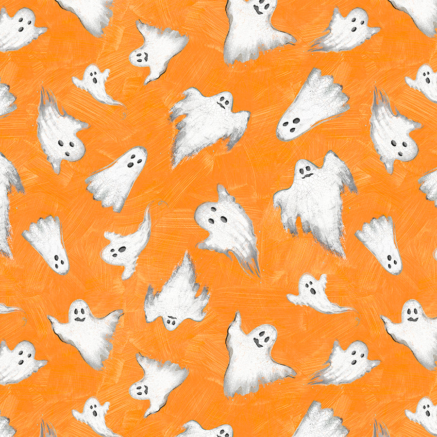 Midnight Hauntings Ghost All Over Orange