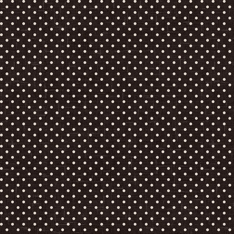 Blackberry Bramble Small Dot Black/Ivory