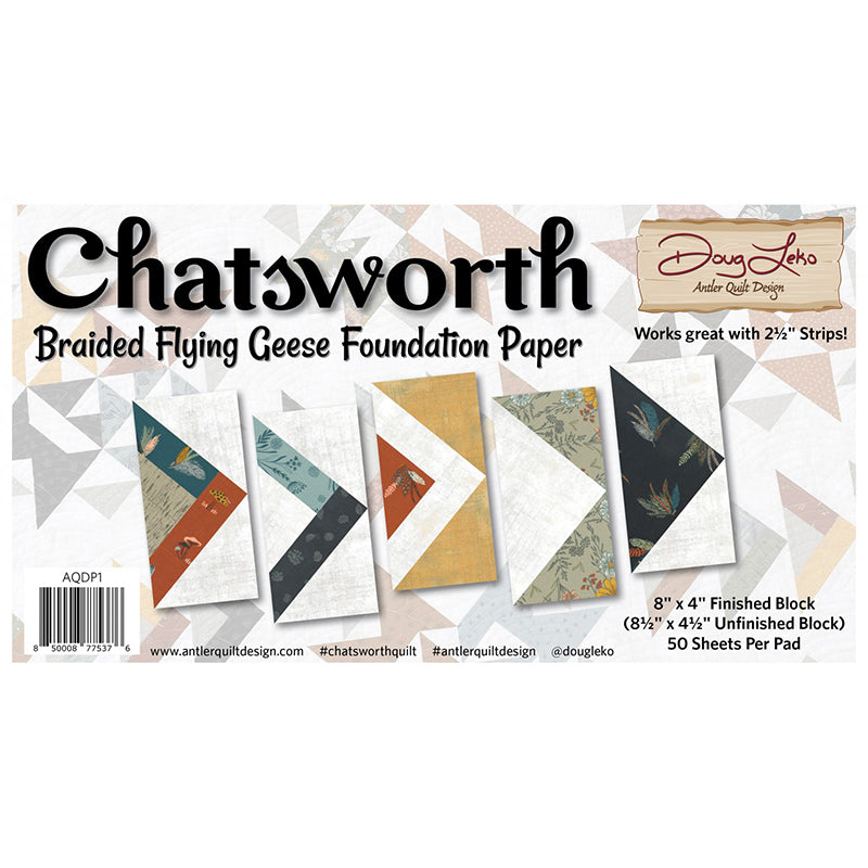 Chatsworth Braided Flying Geese Foundation Paper