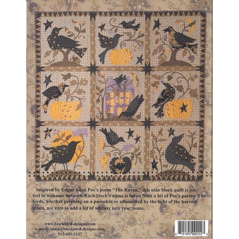 The Raven Quilt Pattern Book by Blackbird Designs