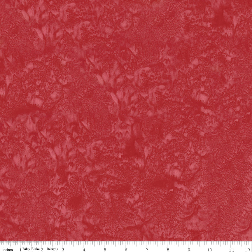 Hand-Dyes Batiks Crimson