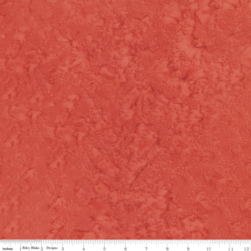 Hand-Dyes Batiks Red Fox