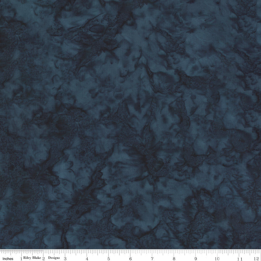 Hand-Dyes Batiks Midnight