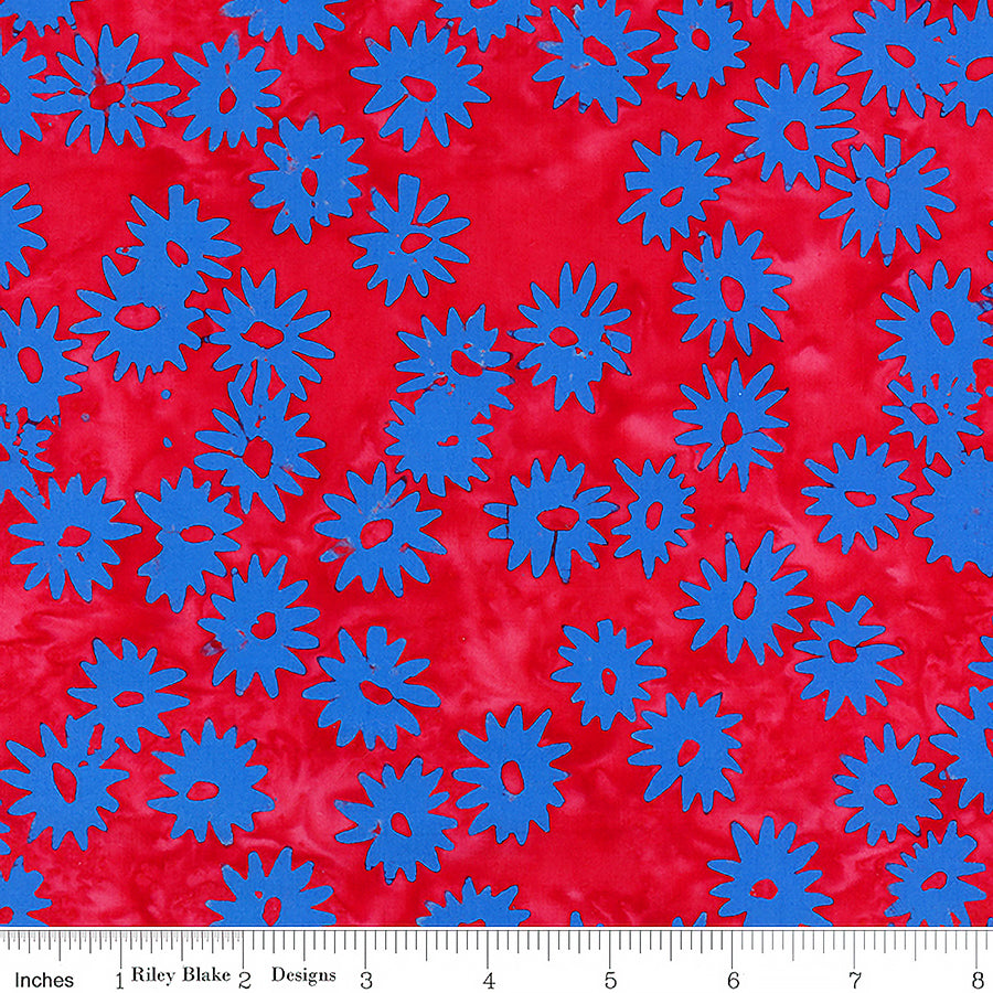 Let Freedom Reign Batiks Mini Florals Americana