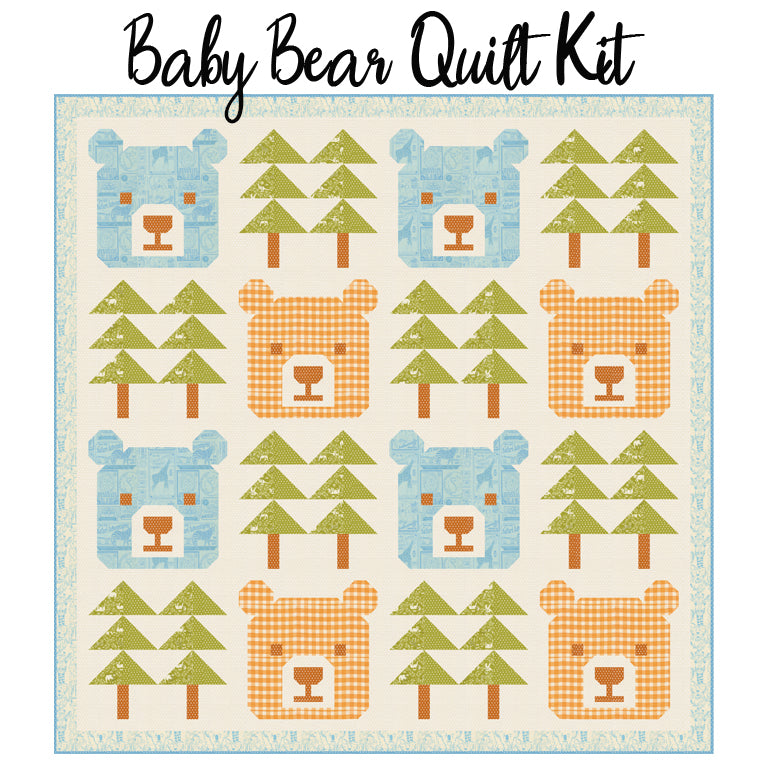 Baby Bear Quilt Kit with Animal Park Fun from Moda