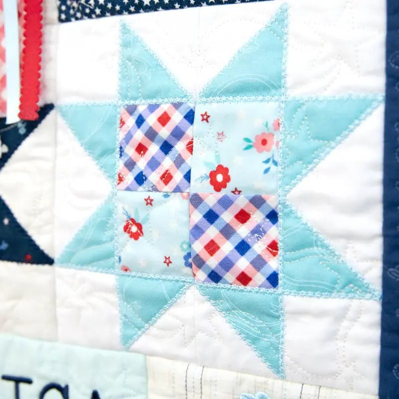 Star-Spangled Beauty Ladder Quilt Kit by Kimberbell for Maywood Studio