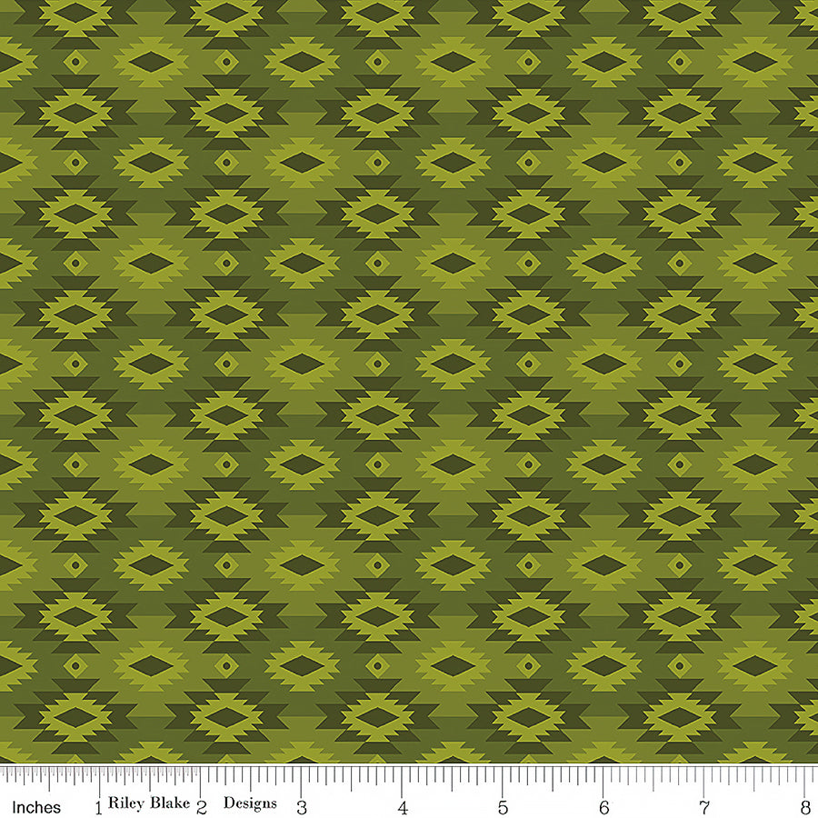 Pine Grove Geometric Green